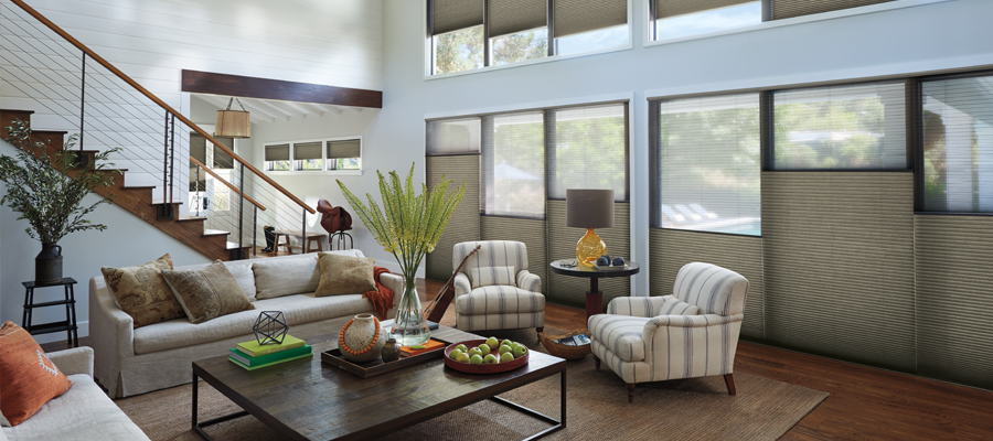 save on window treatments from Village Paint & Design and Hunter Douglas